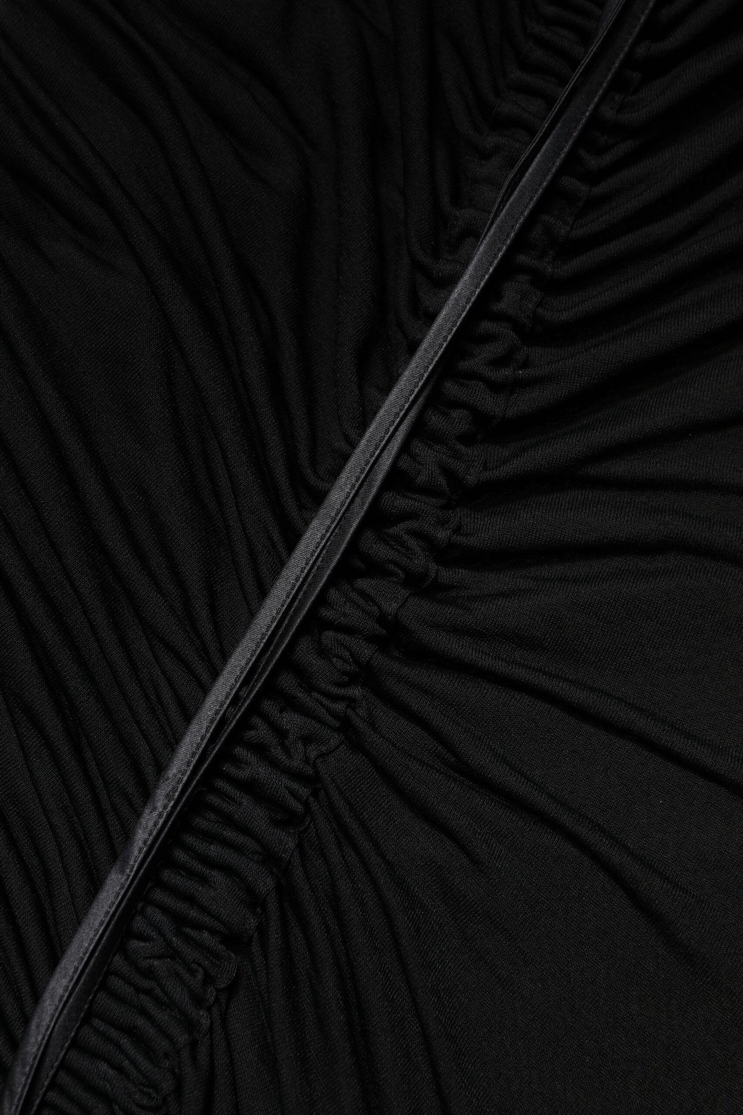 Dolce & Gabbana Black Mesh Trim Bodycon Long Sheath Dress