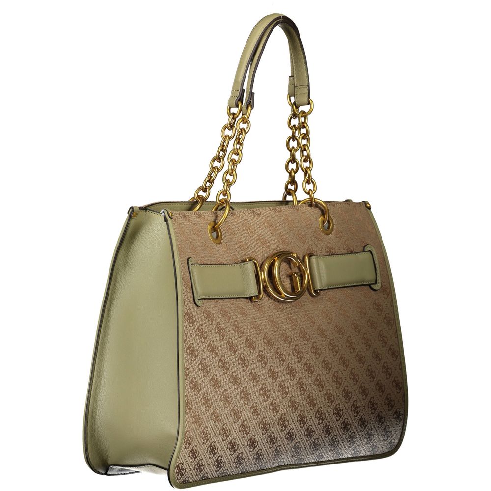 Guess Jeans Groene Polyester Dames Handtas