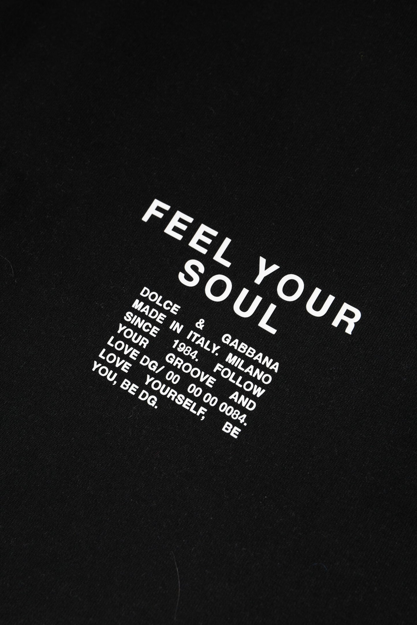 Pull en coton noir à logo en tricot de Dolce & Gabbana