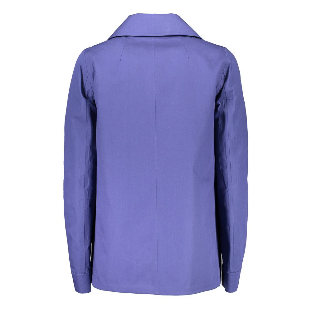 Gant Blue Cotton Women Coat Jacket