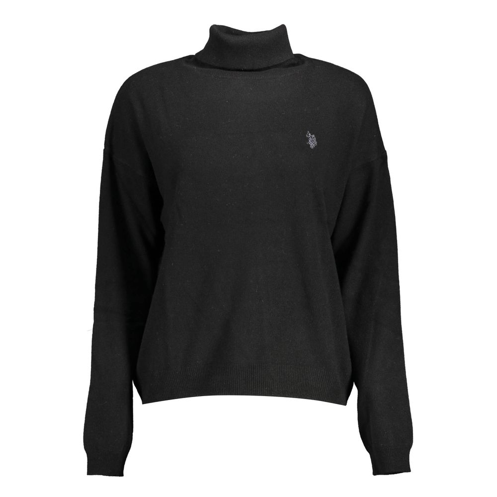 Pull en laine noir pour femme, US POLO ASSN.