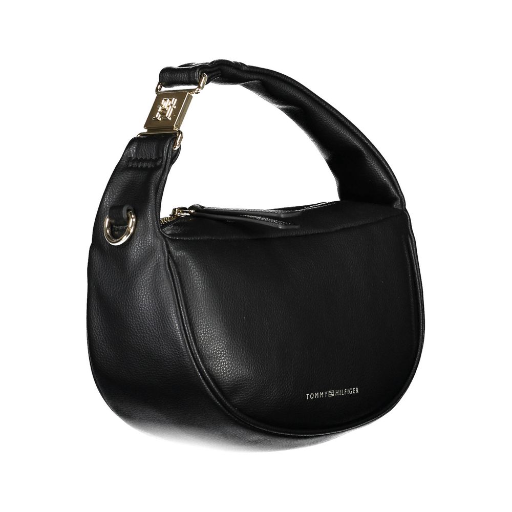 Tommy Hilfiger Zwarte Polyester Handtas