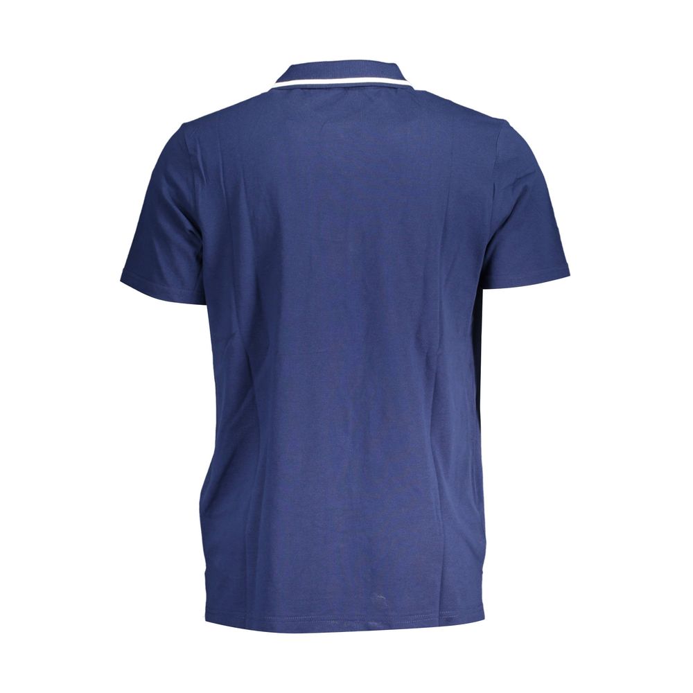 Fila Classic Blauwe Katoenen Polo met Contrast Details