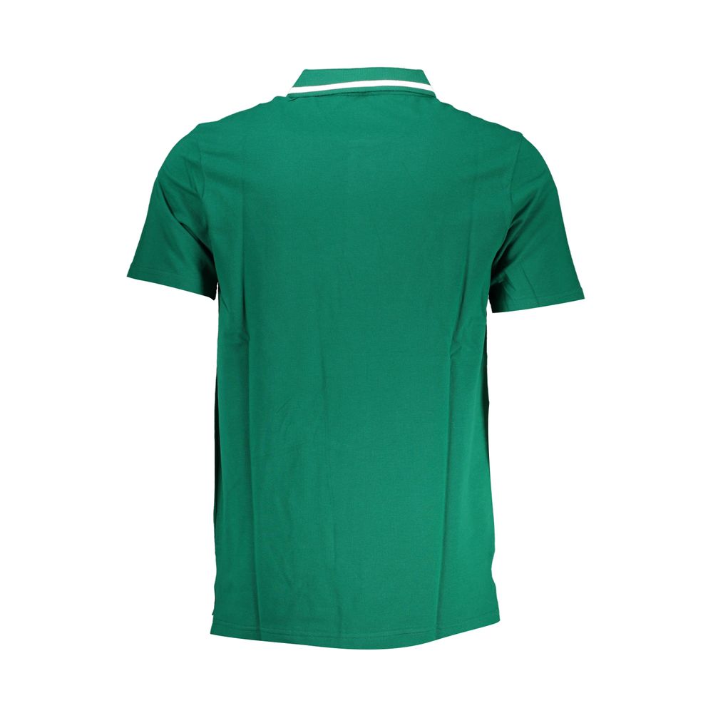 Fila Classic groene katoenen polo met contrasterende details