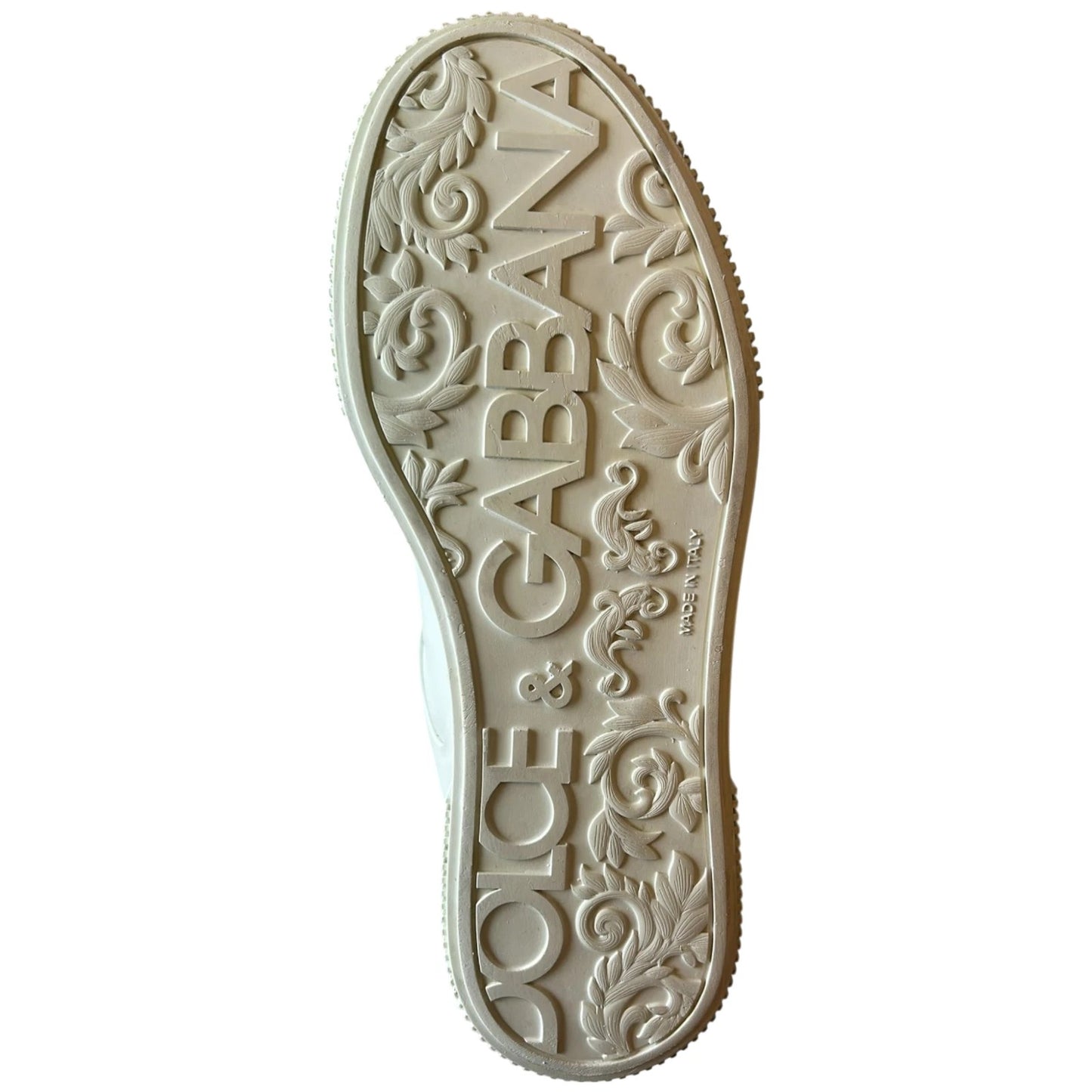 Dolce & Gabbana Witte Lederen Miami Low Top Sneakers