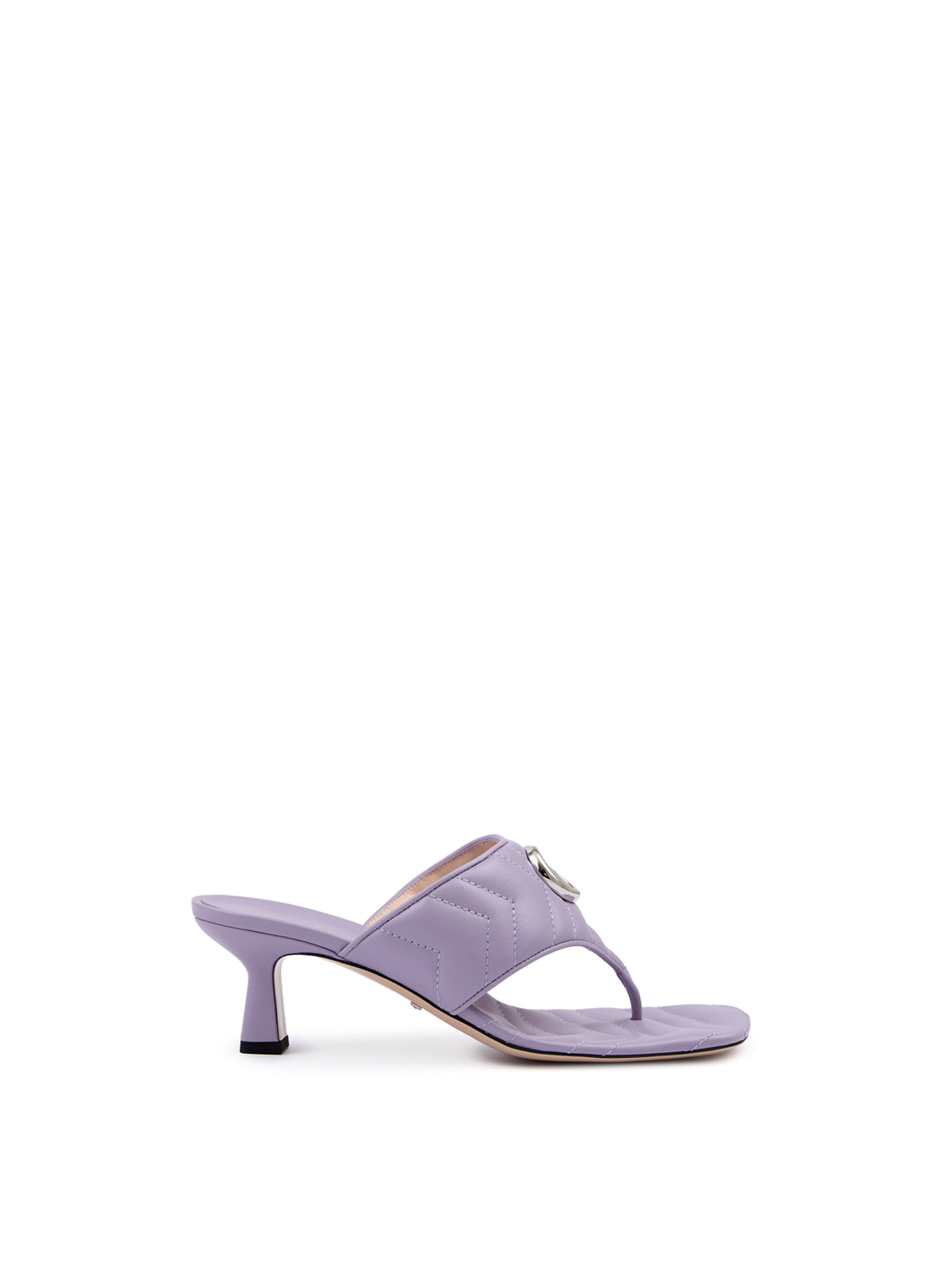 Gucci Charlotte sandalen van leer in Mystic Purple Nappa
