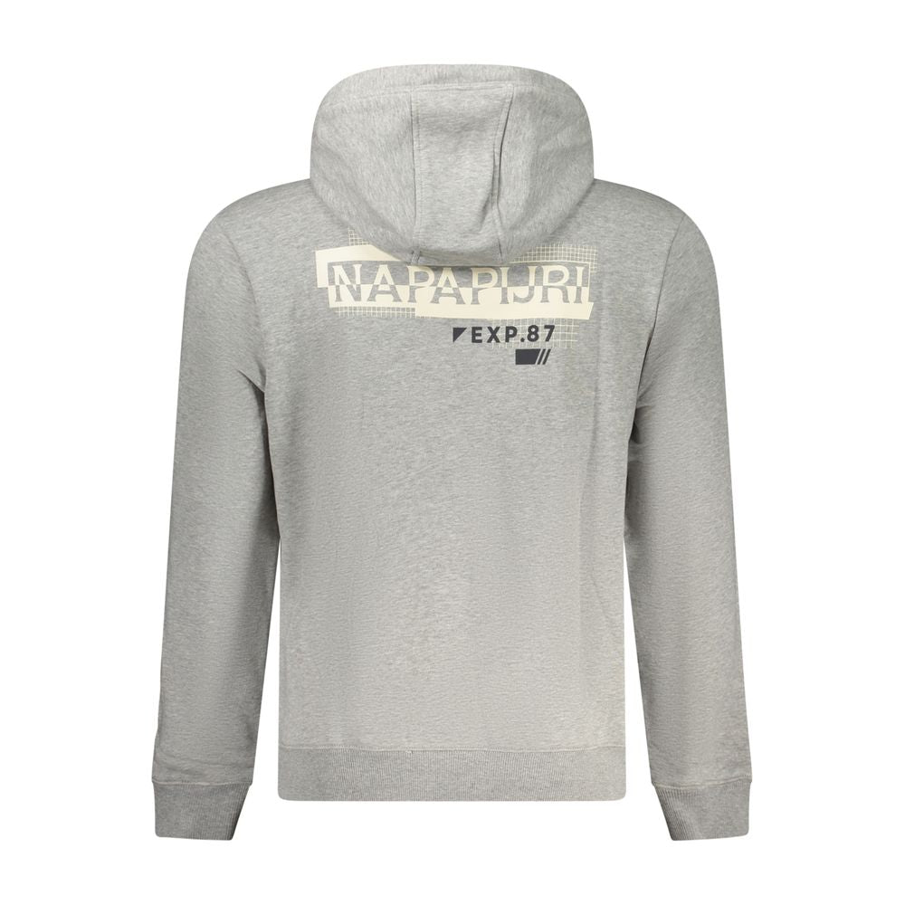 Sweat-shirt en coton gris Napapijri