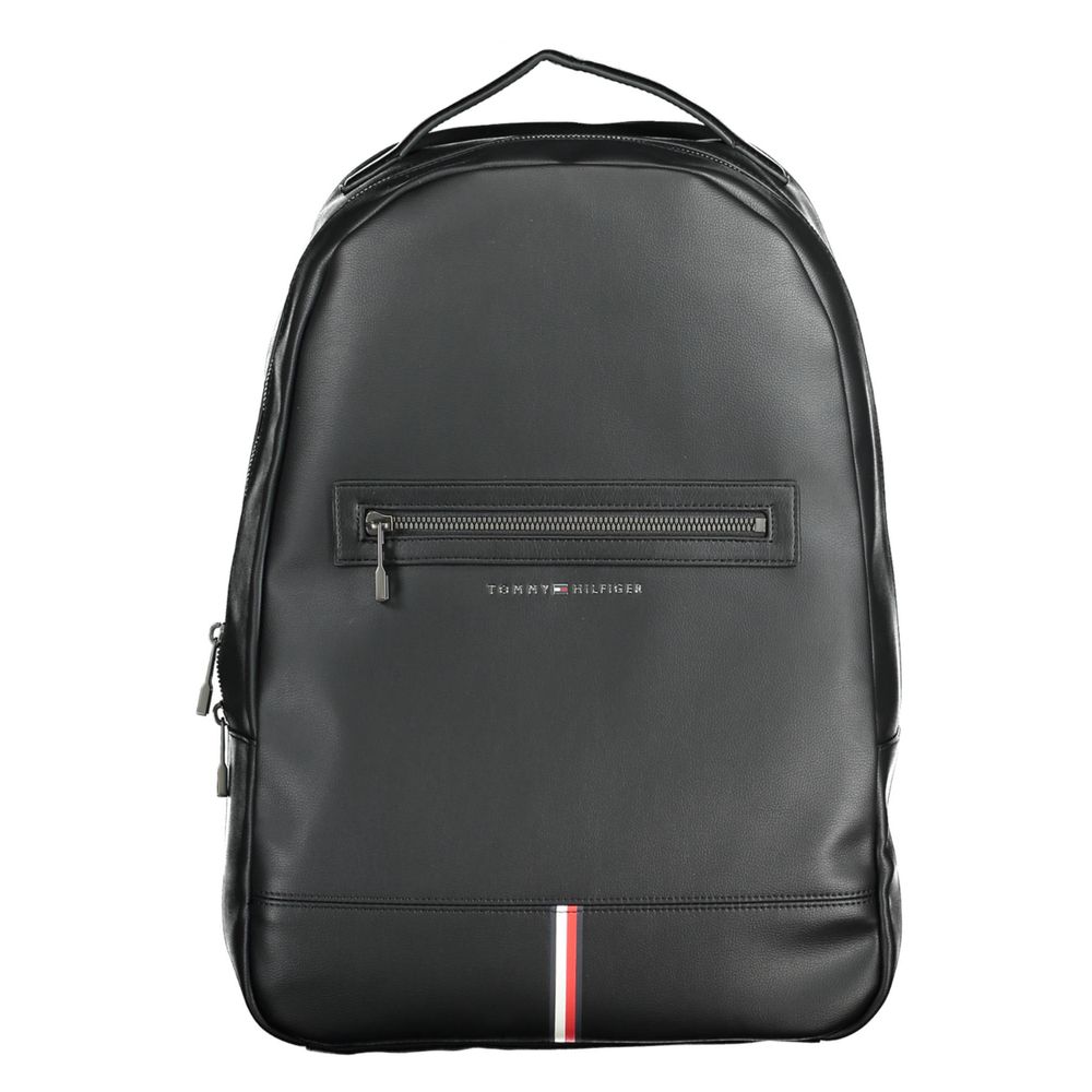 Tommy Hilfiger Zwarte Polyethyleen Herenrugzak