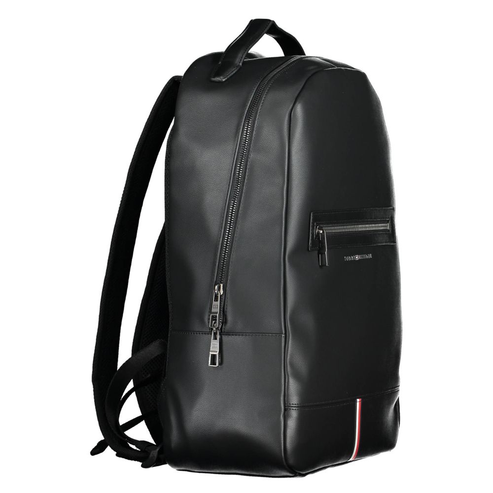 Tommy Hilfiger Zwarte Polyethyleen Herenrugzak