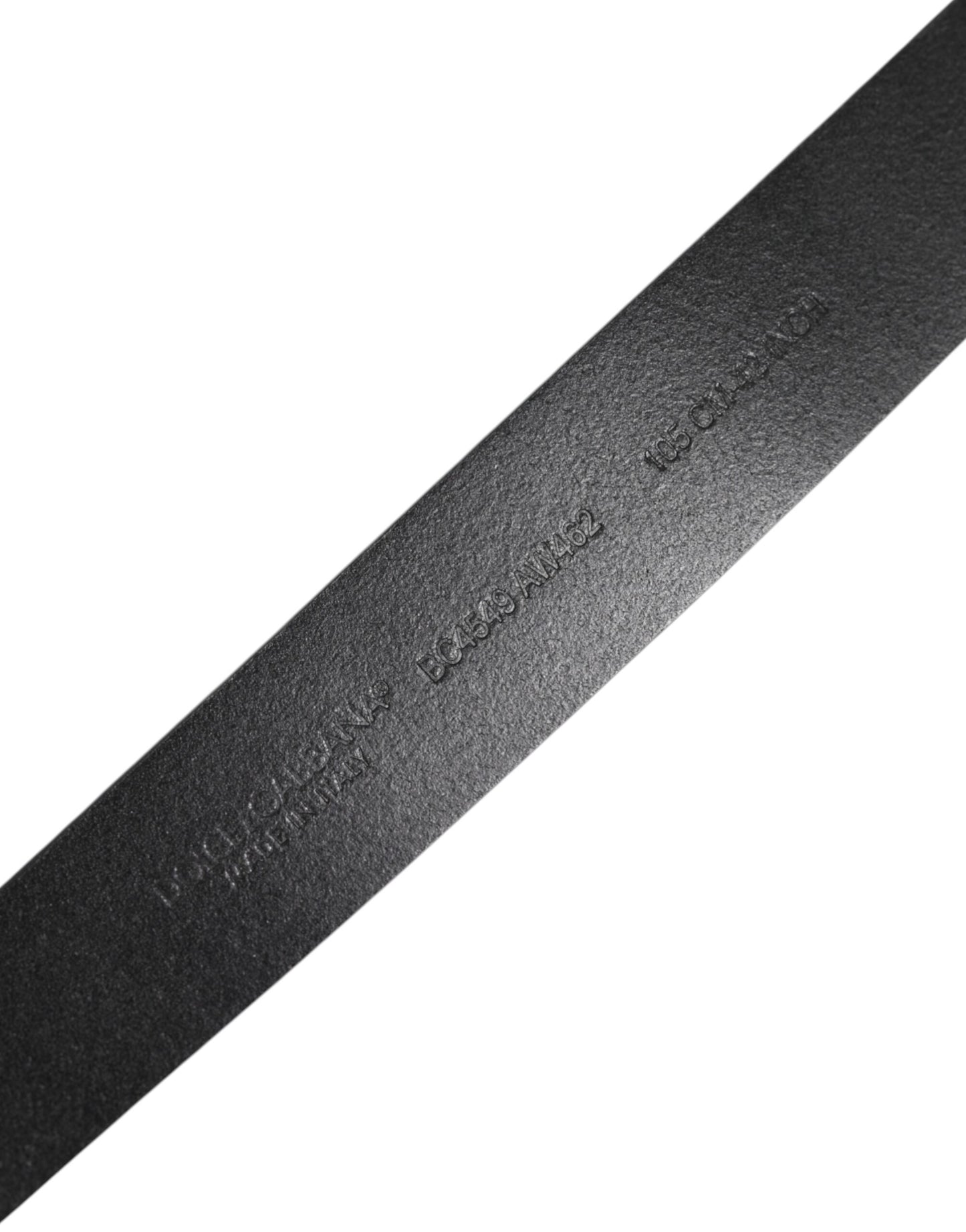 Dolce & Gabbana Zwarte Klassieke Leren Riem met Metalen Gesp