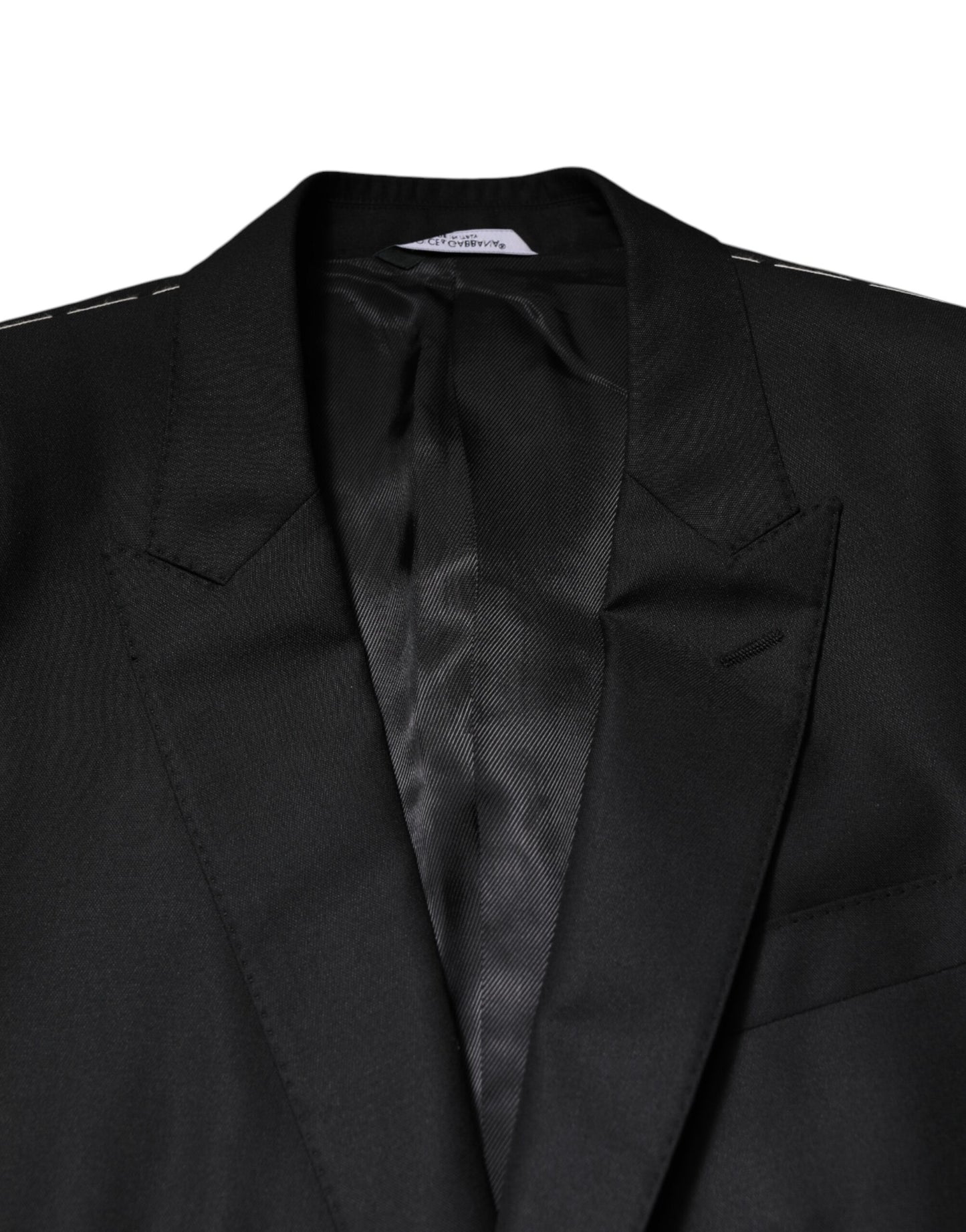 Dolce & Gabbana Black Single Breasted Suit 2 Piece Jacket