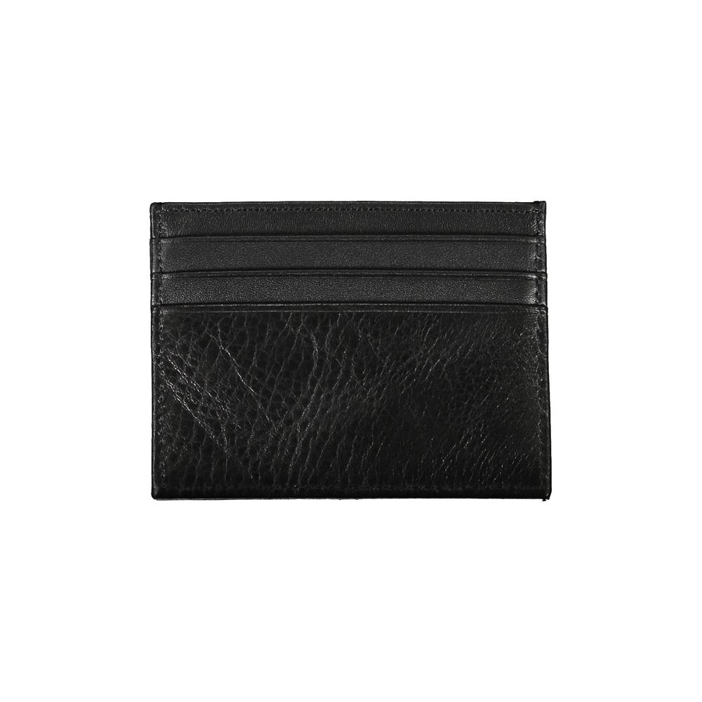 Portefeuille homme en cuir noir Tommy Hilfiger
