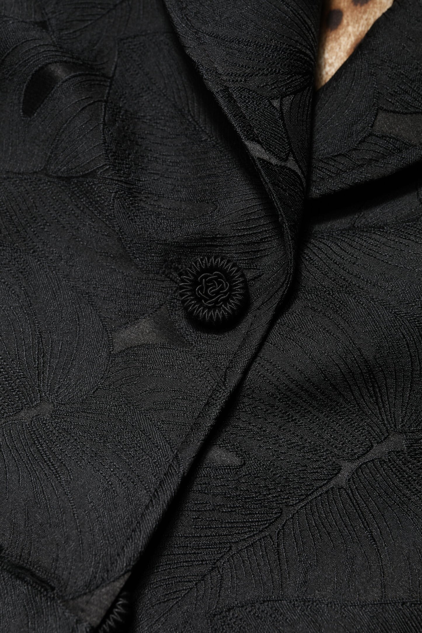 Dolce & Gabbana Trench-manteau noir à simple boutonnage