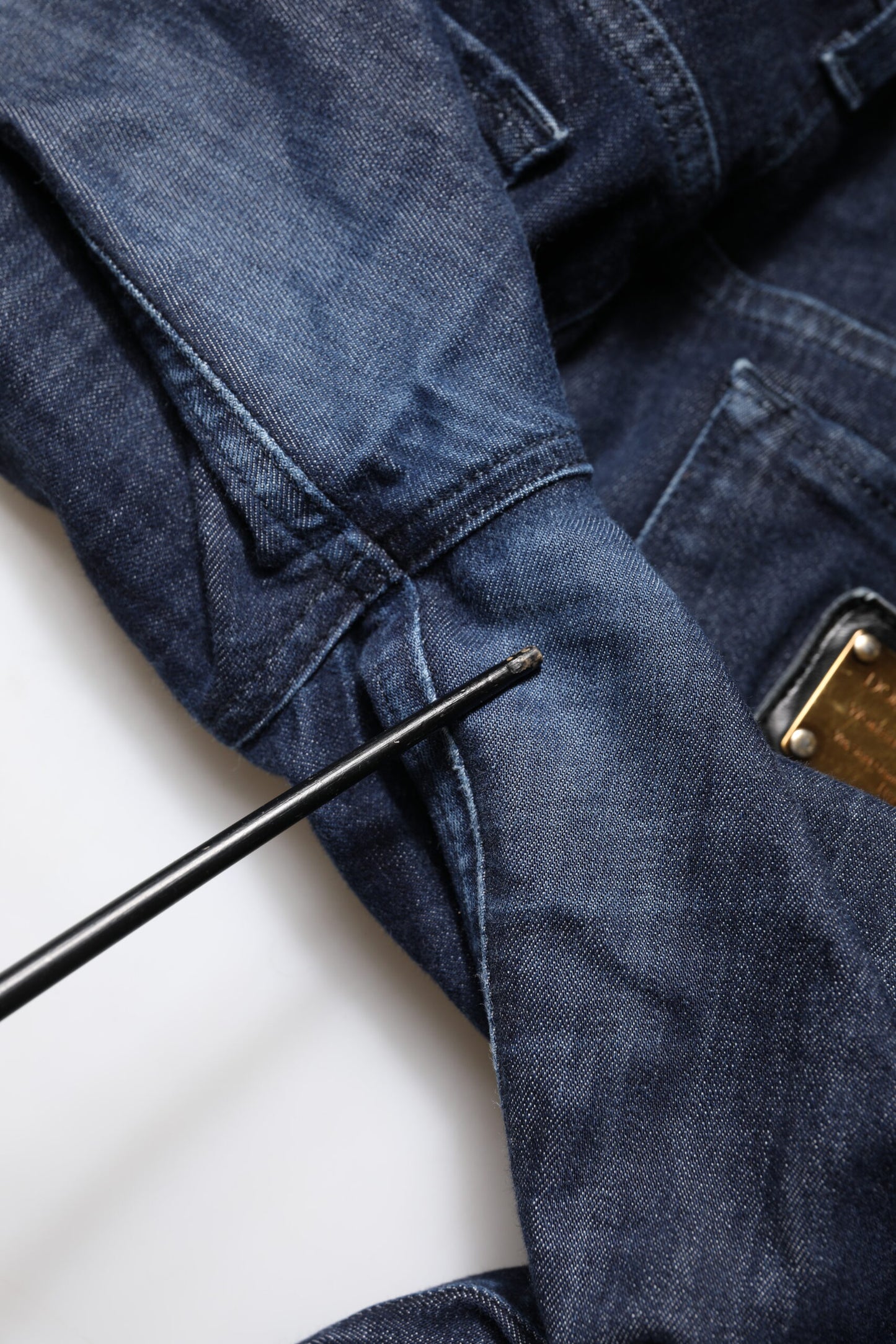 Dolce & Gabbana Dark Blue Cotton Skinny Cropped Denim Jeans