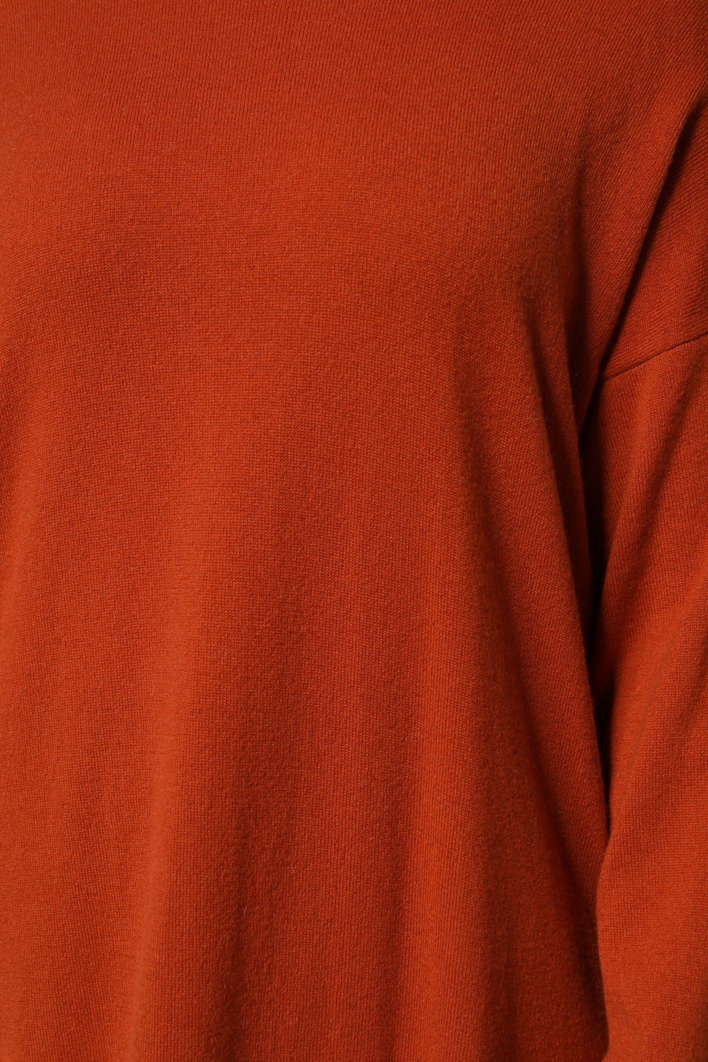 Pull col montant à manches longues en orange foncé de la marque Alpha Studio