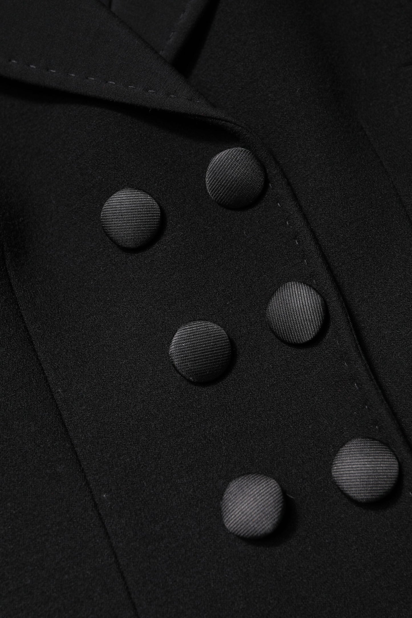 Dolce & Gabbana, manteau-veste noir en laine à double boutonnage