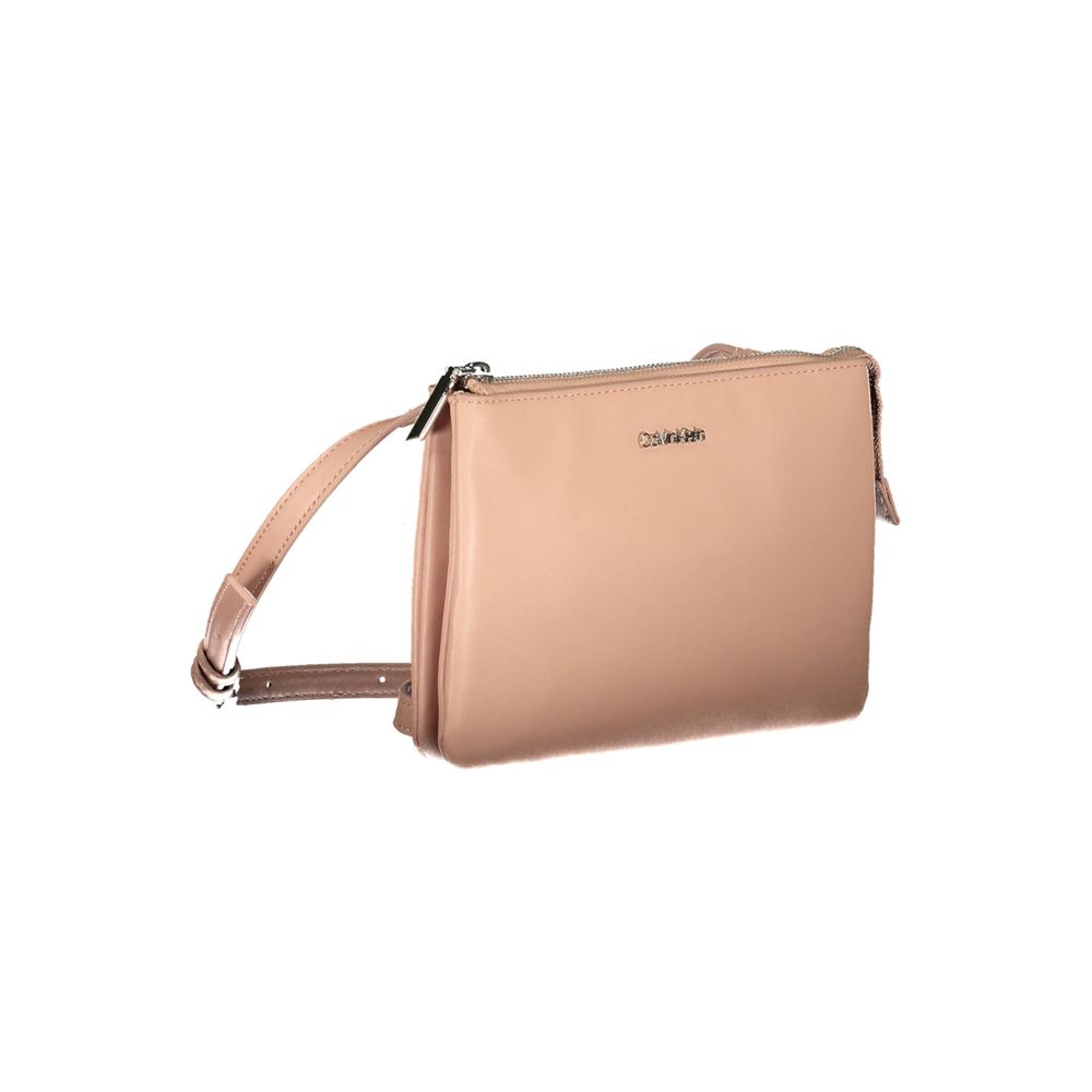 Sac à main femme Calvin Klein en polyester rose
