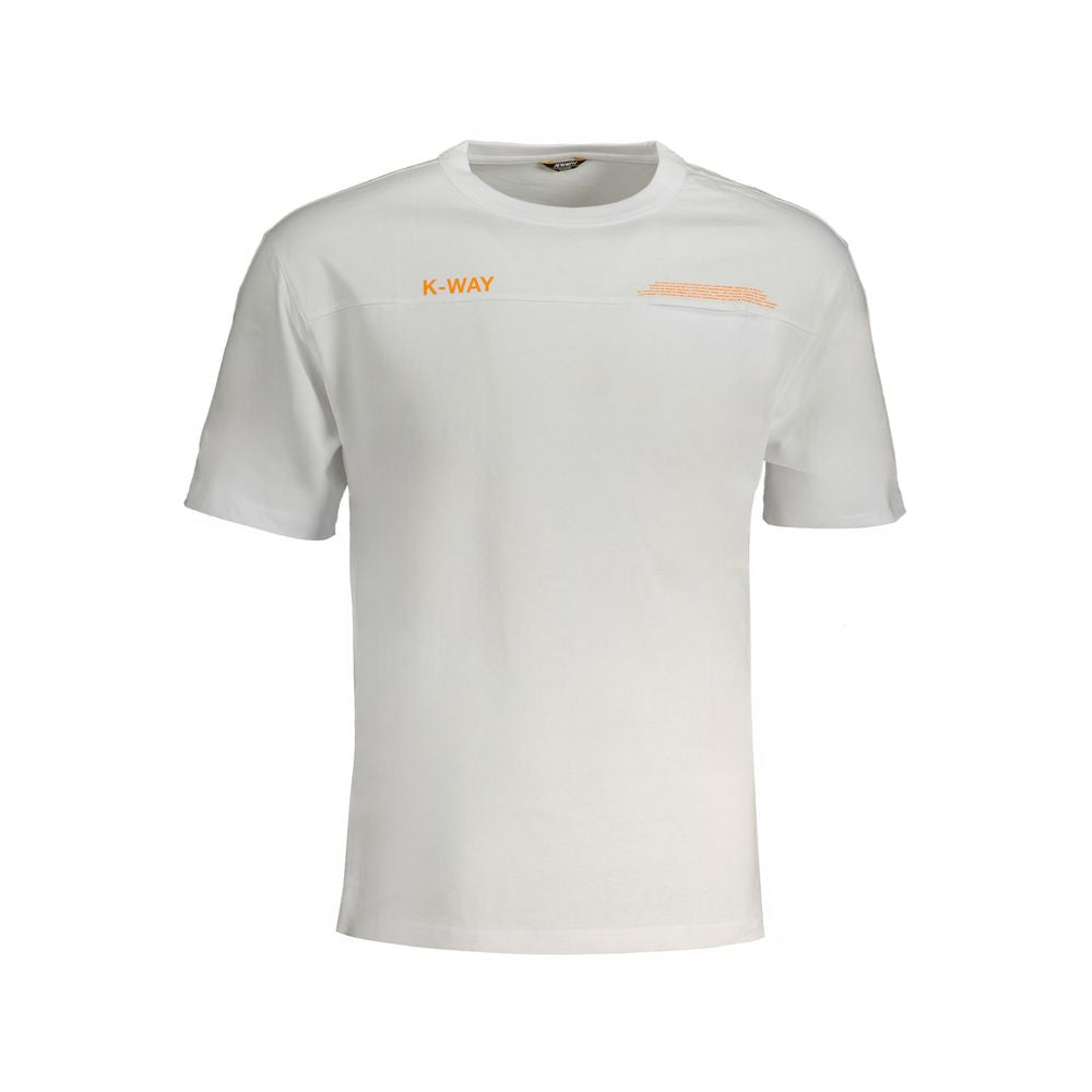 T-shirt en coton blanc K-WAY