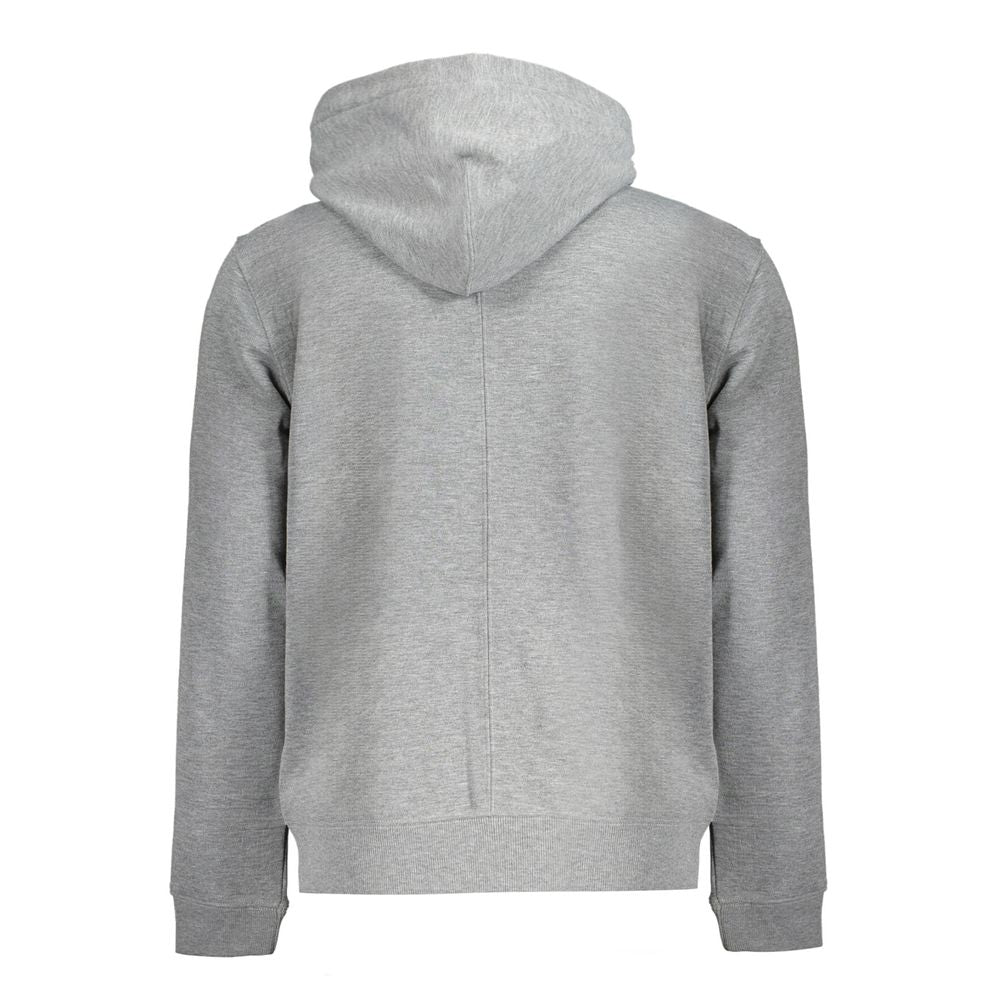 Sweat à capuche homme Calvin Klein en polyester gris recyclé
