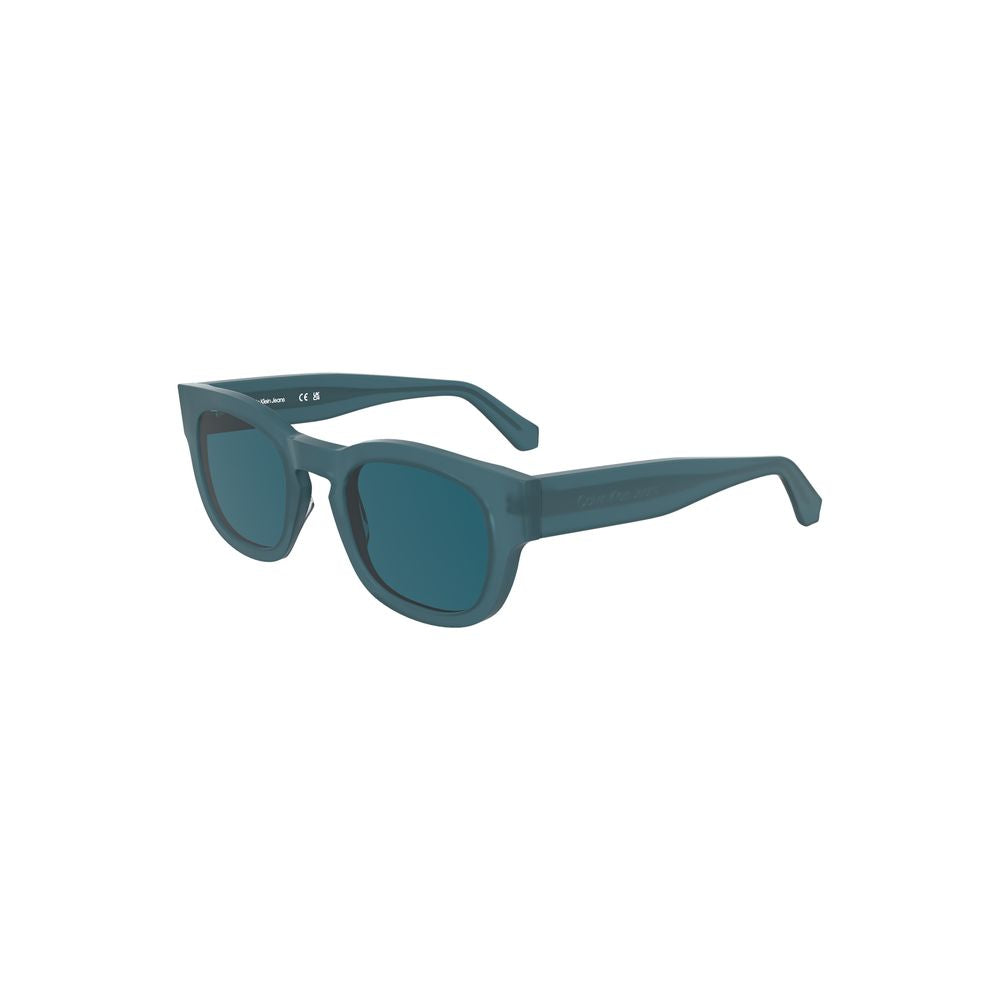 Calvin Klein Blauwe Acetaat Dames Zonnebril