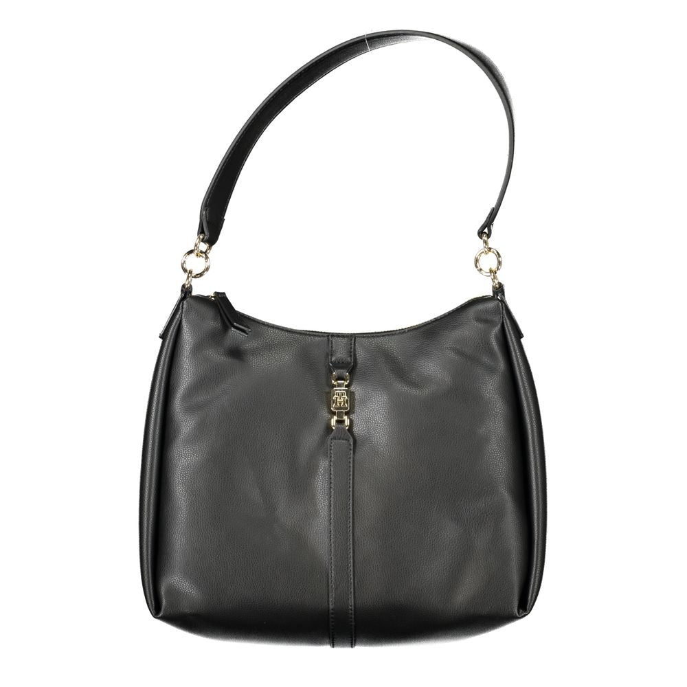 Tommy Hilfiger Zwarte Polyester Handtas