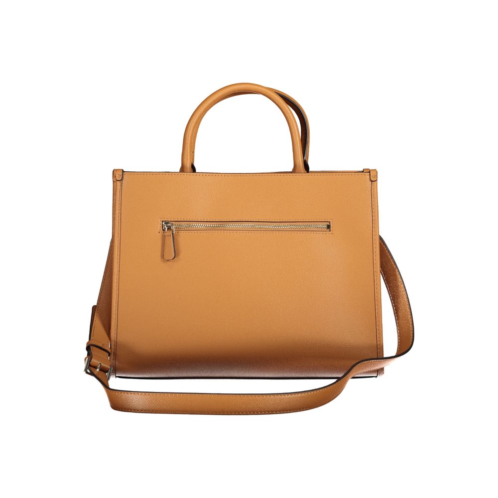 Sac à main Guess Jeans en polyéthylène marron