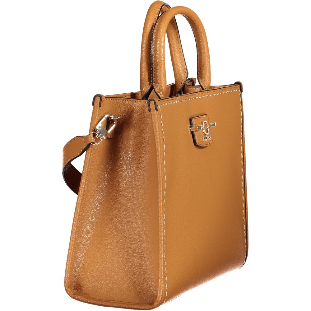 Sac à main Guess Jeans en polyéthylène marron