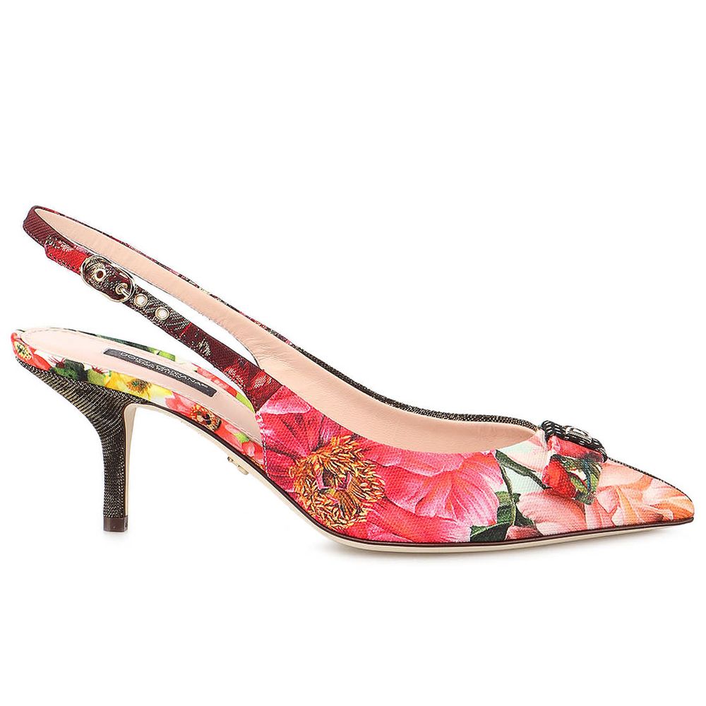 Sandale en polyester multicolore de Dolce & Gabbana