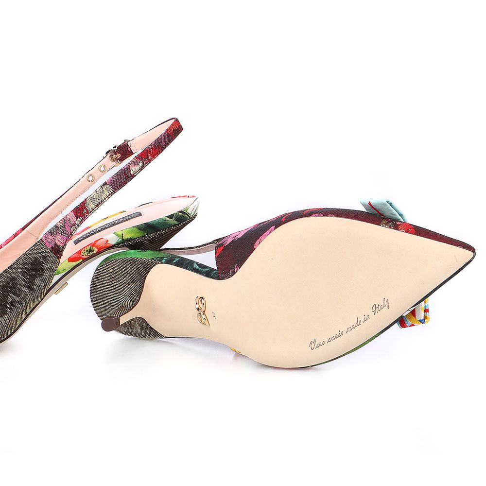 Sandale en polyester multicolore de Dolce & Gabbana