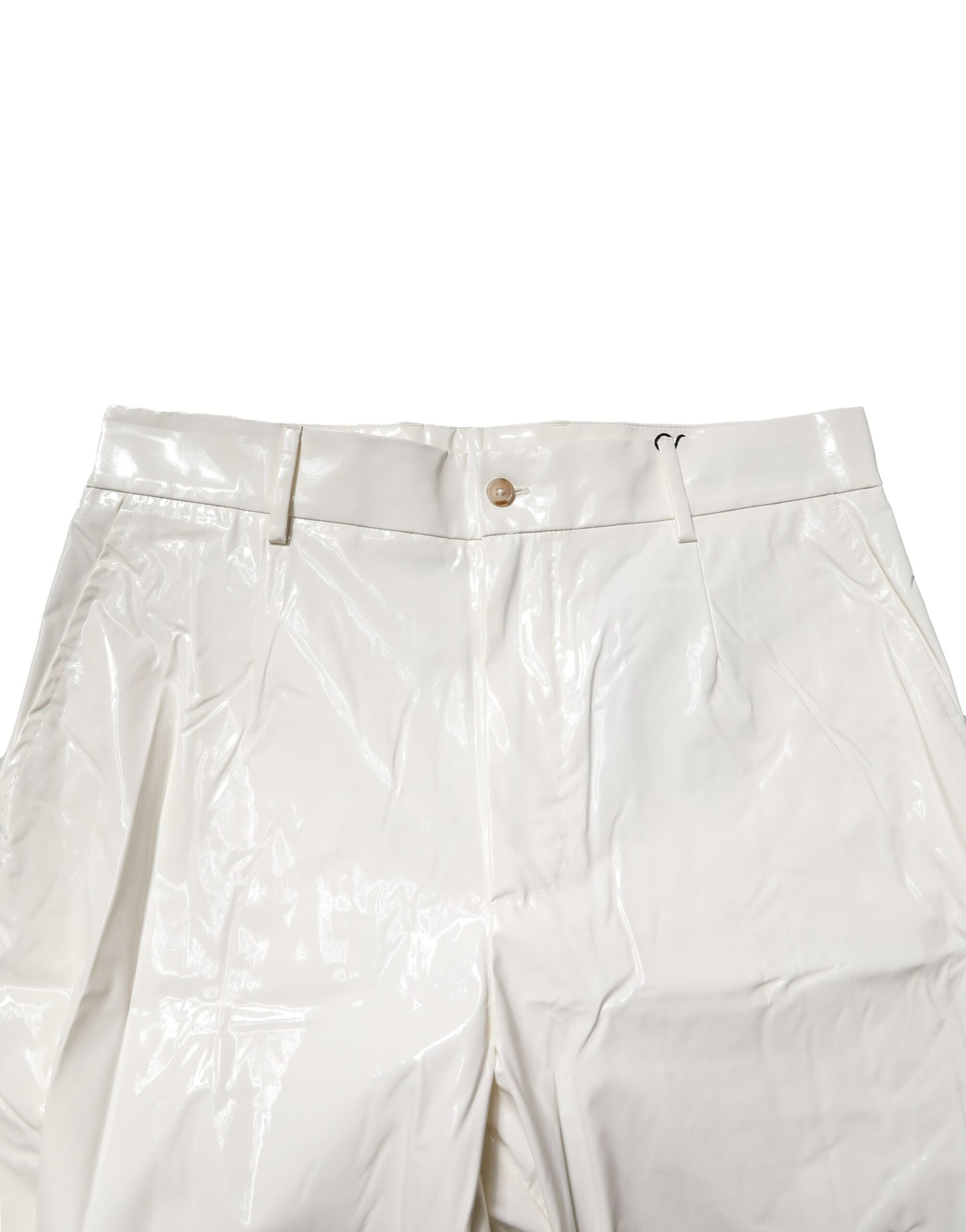 Dolce & Gabbana witte nylon taps toelopende broek voor heren