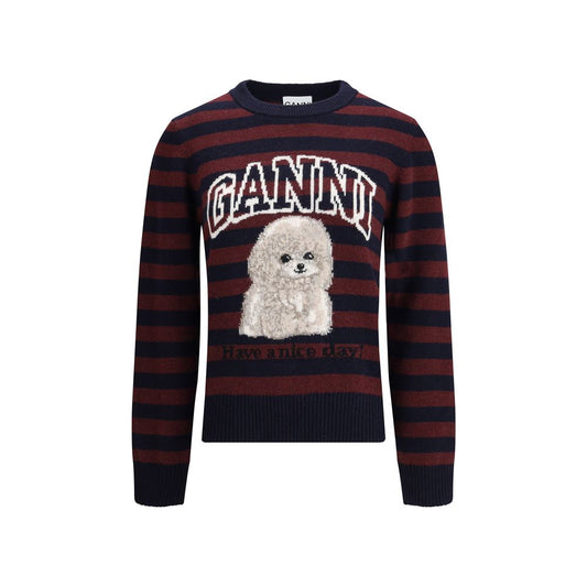 Ganni Poodle gestreepte trui
