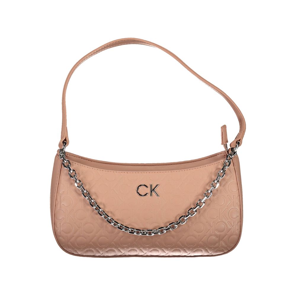 Sac à main femme Calvin Klein en polyester rose