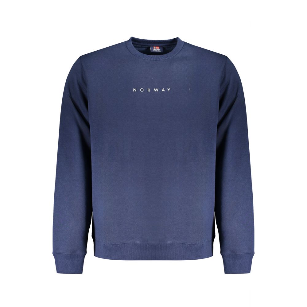 Pull en coton bleu pour homme, Norvège 1963