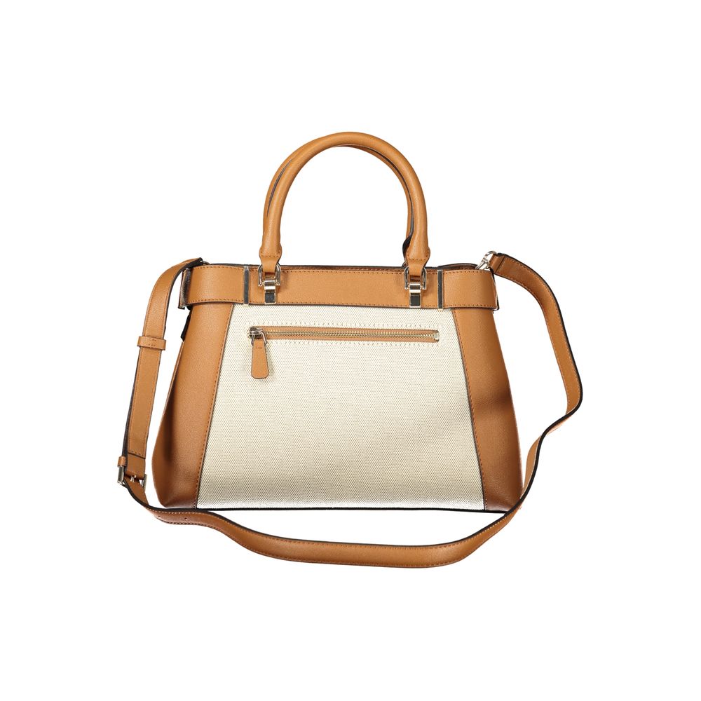 Sac à main Guess Jeans en coton marron pour femme
