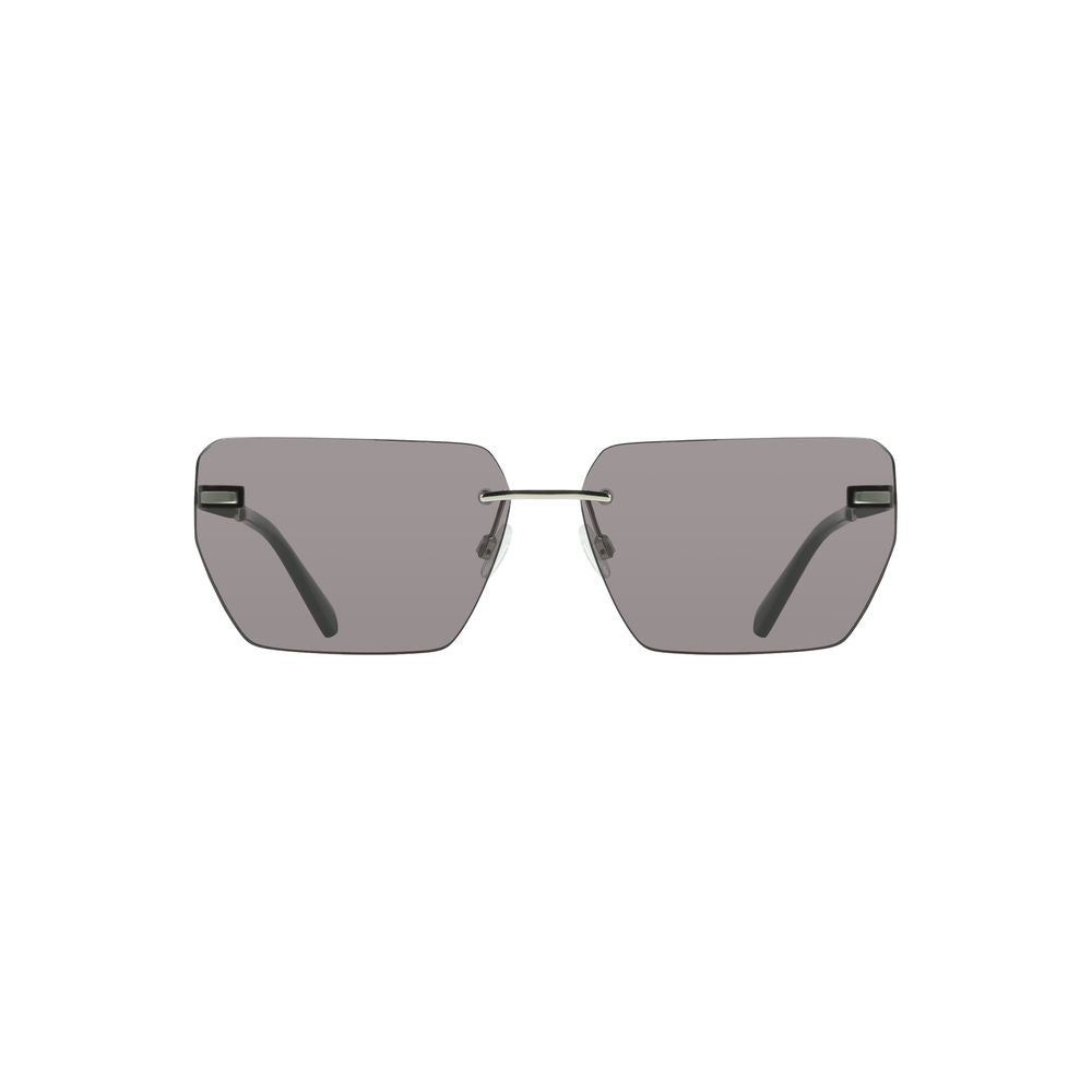 Lunettes de soleil pour homme Calvin Klein, métal gris