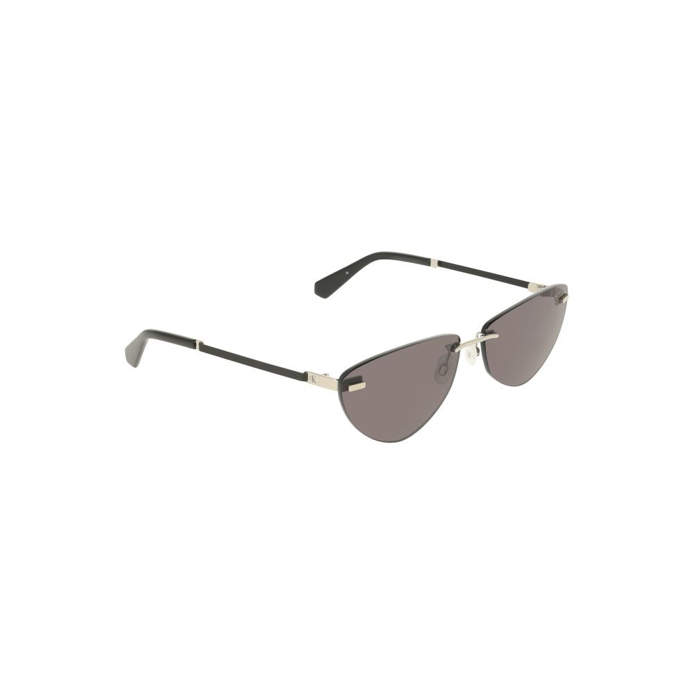 Calvin Klein Black Metal Dames Zonnebril
