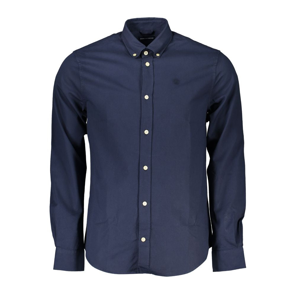 North Sails blauw katoenen herenshirt