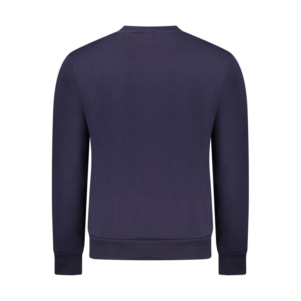 Pull homme en coton bleu fusil