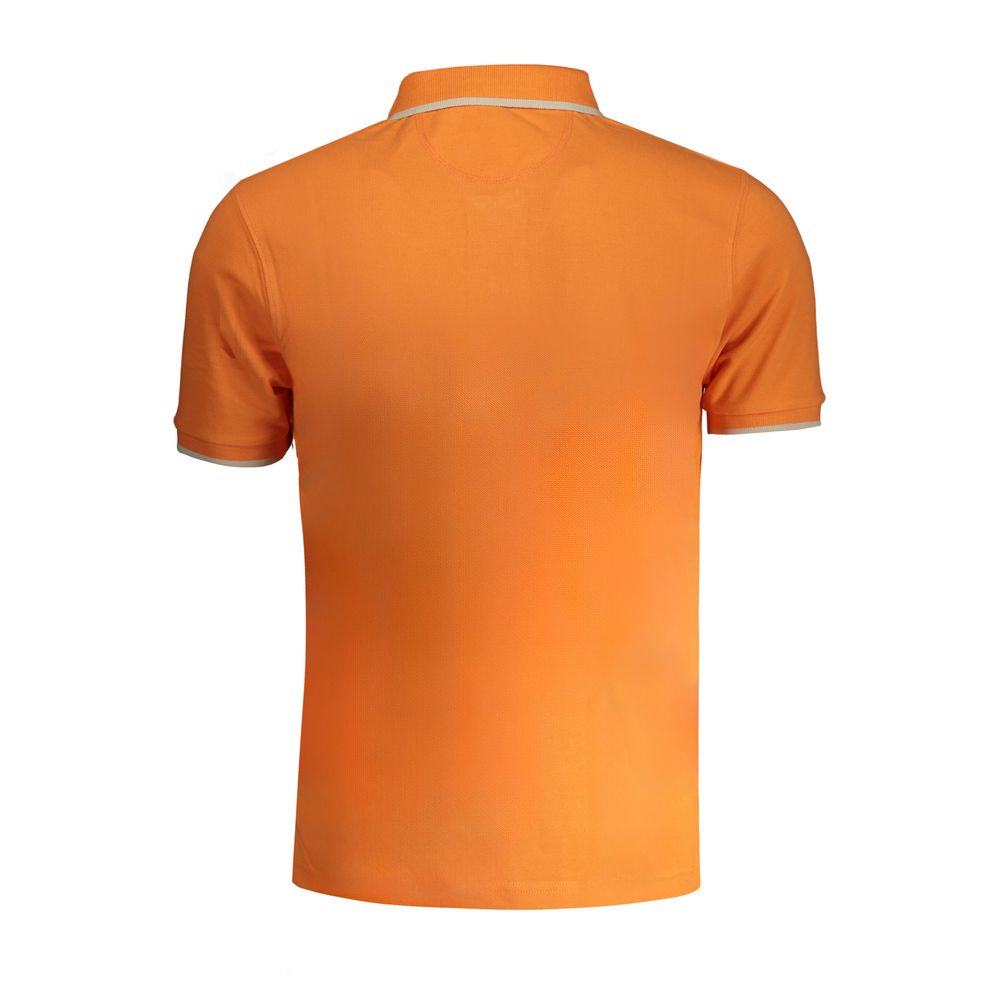 La Martina Poloshirt van katoen in de kleur oranje