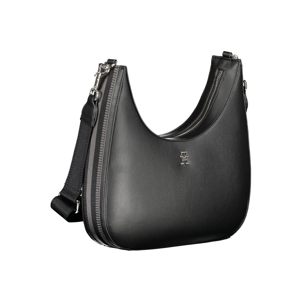 Tommy Hilfiger Zwarte Polyester Handtas