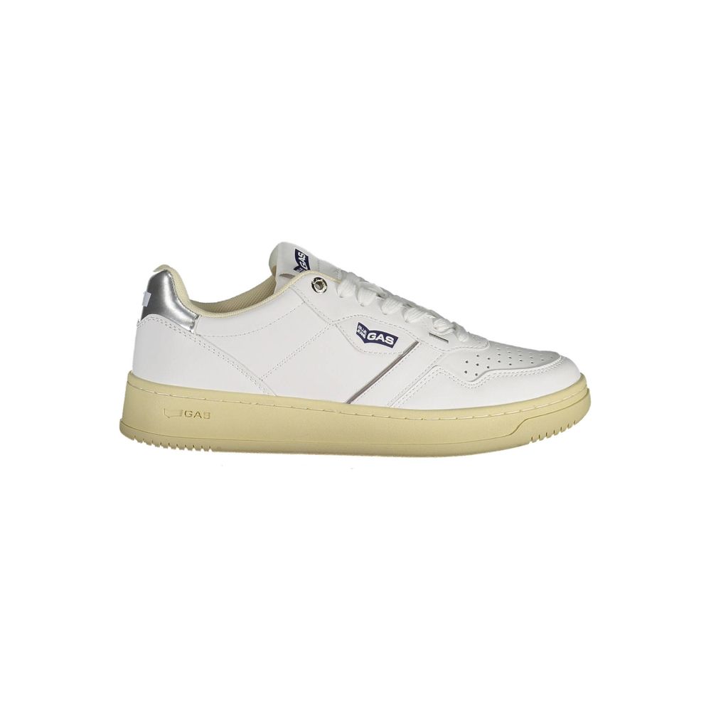 Sneaker van kunstleer in de kleur Gas White