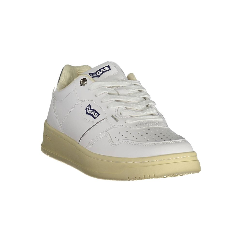 Sneaker van kunstleer in de kleur Gas White