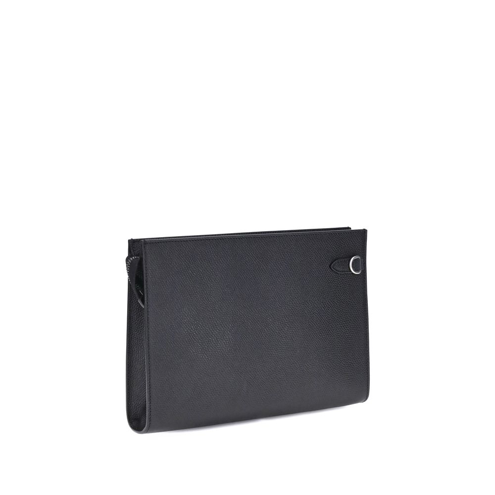 Pochette en cuir grainé Valentino Garavani