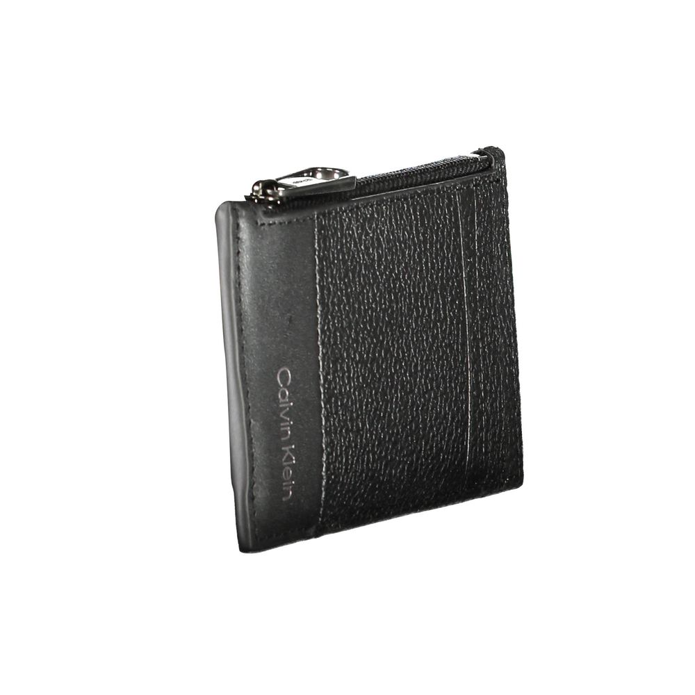 Portefeuille homme en cuir noir Calvin Klein