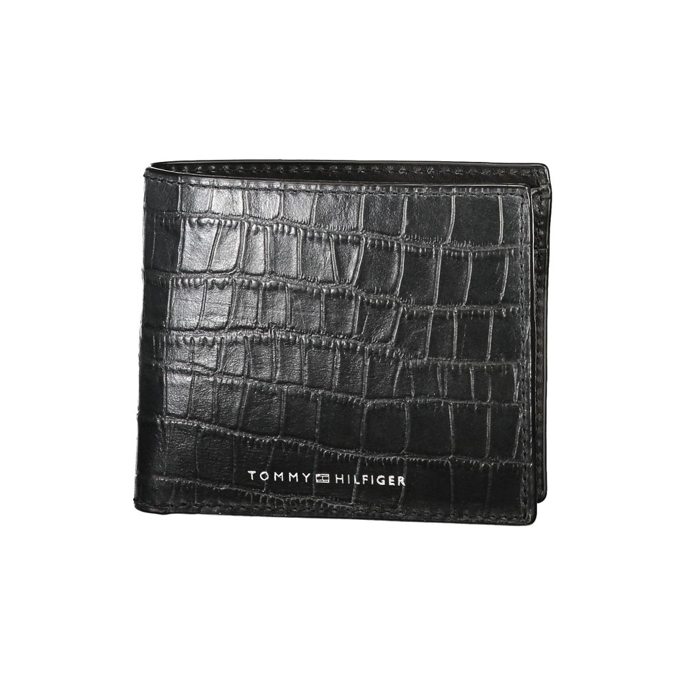Tommy Hilfiger zwarte leren portemonnee