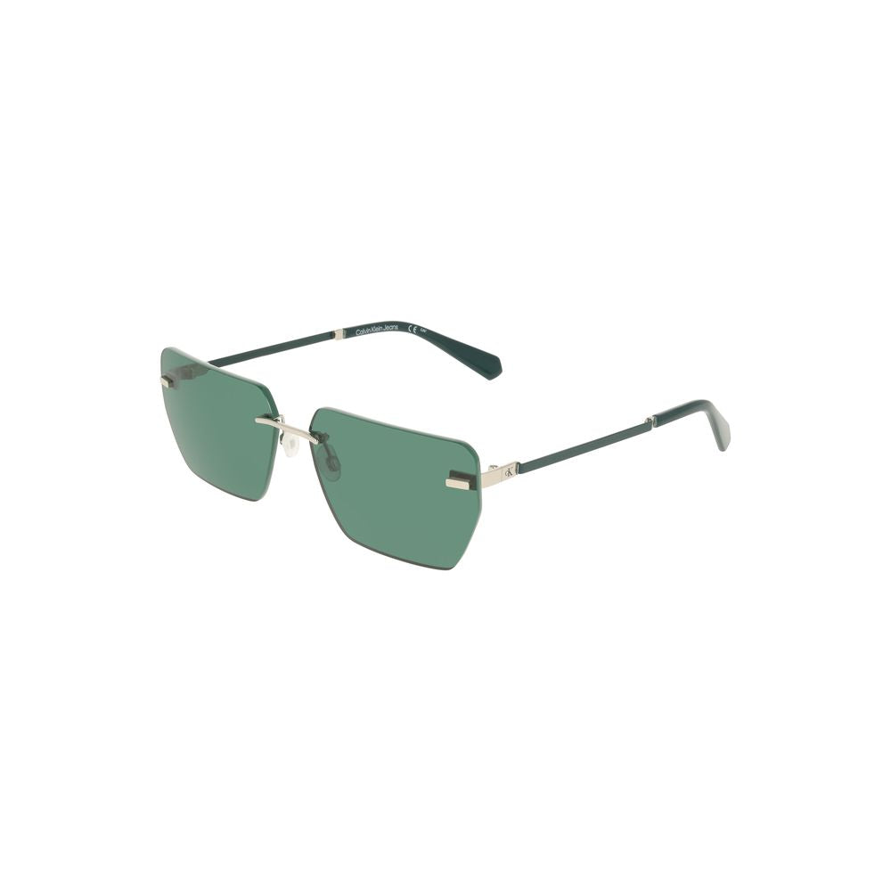 Calvin Klein Groene Metalen Heren Zonnebril