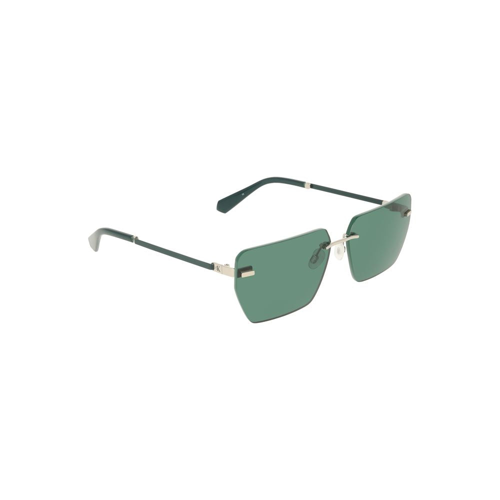 Calvin Klein Groene Metalen Heren Zonnebril