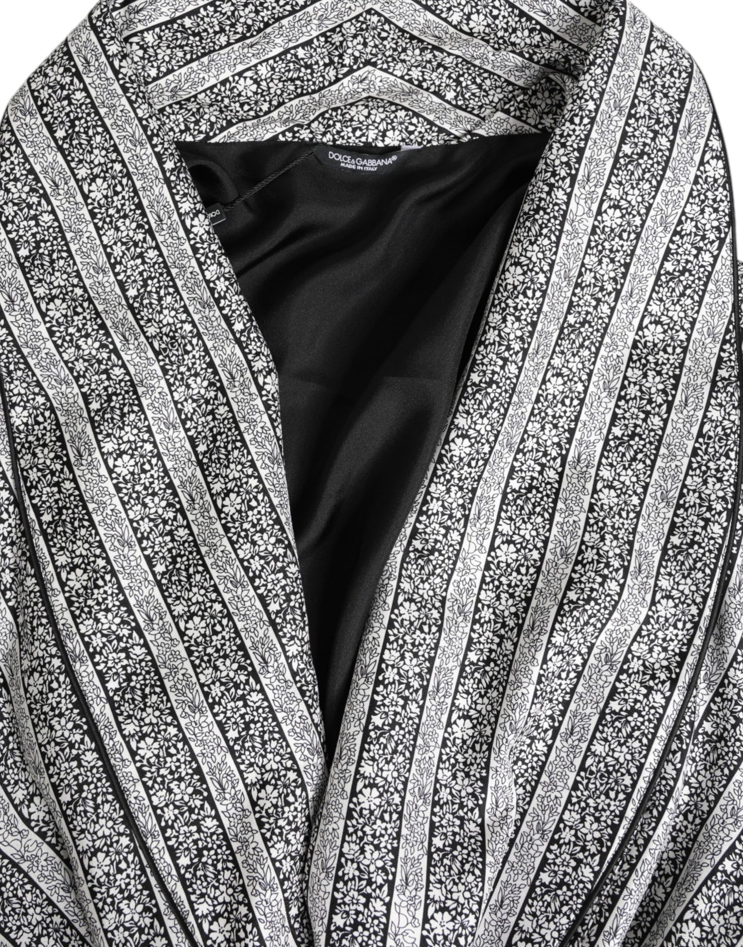 Dolce & Gabbana Robe-manteau à motifs floraux multicolores