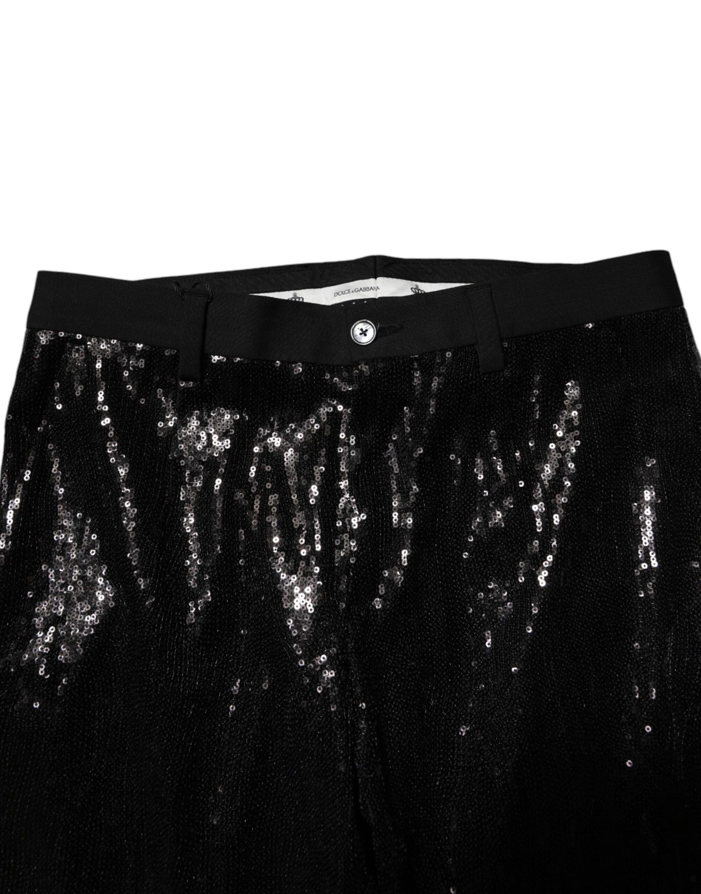 Dolce & Gabbana zwarte broek met pailletten