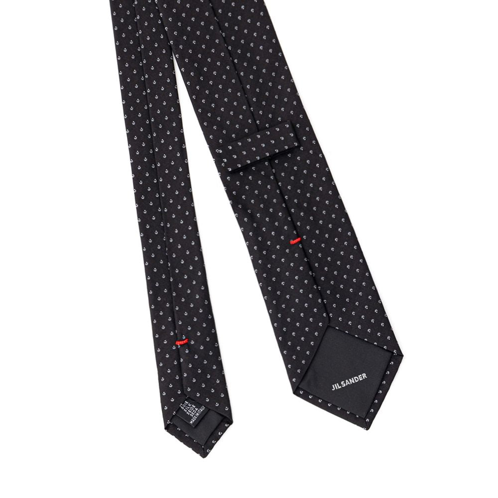 Cravate en soie bleue Jil Sander